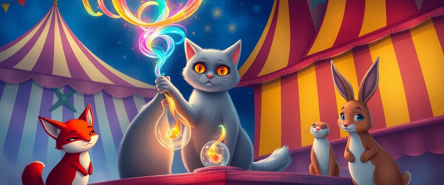 Madame Reverie releases colorful dreams from magical little bottles.